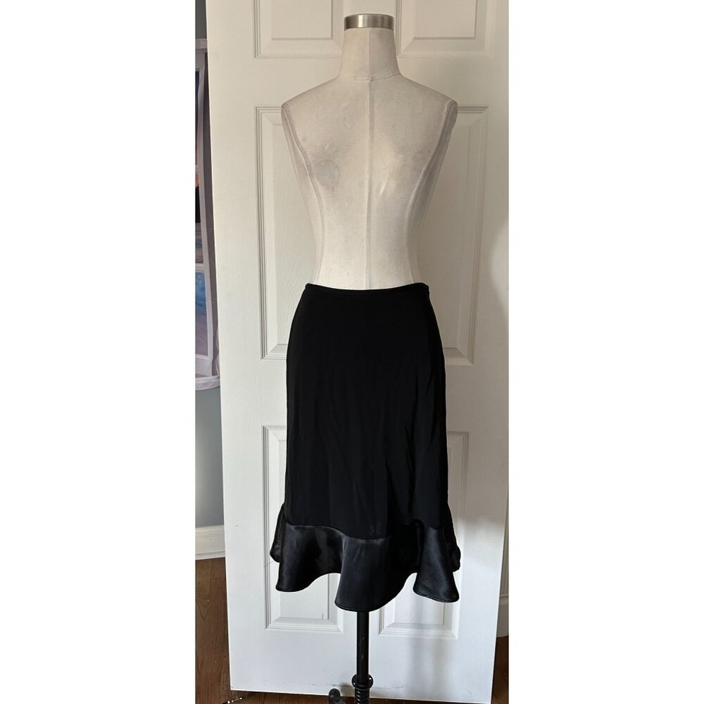 Context brand T-Matte JSY Essentia Skirt satin ruffle hem SMALL
